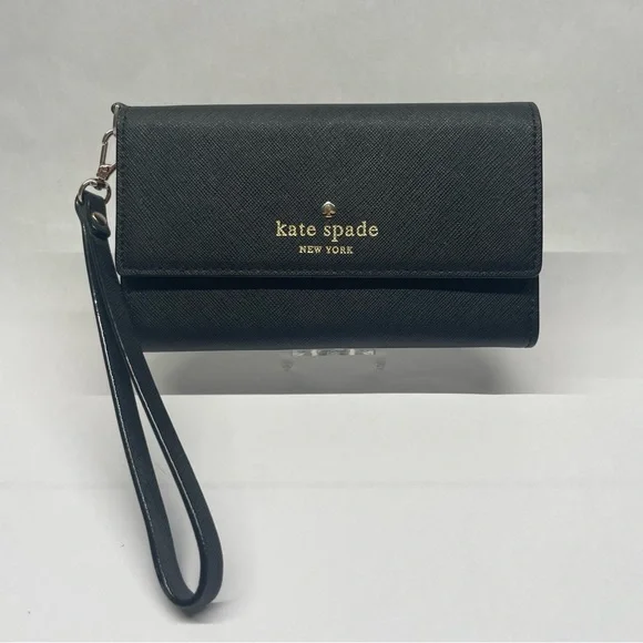 Kate Spade New York Cedar Street Leather Tri-Fold Wallet Wristlet – Phone Case - Picture 1 of 14